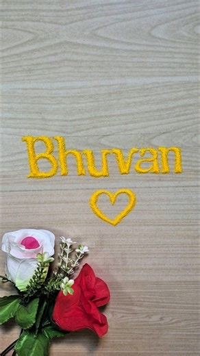 Bhuvan Name Written in Sand ✨ Emotional Sand Art | Shorts