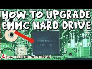 How To Upgrade An EMMC Hard Drive Increase Capacity In NUC PC Or Notebook etc Using Basic Equipment