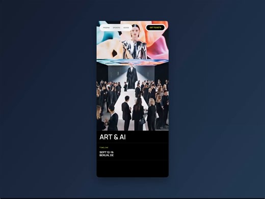 Tech Conference Mobile Website