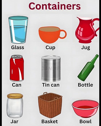 Exploring Containers Vocabulary in English