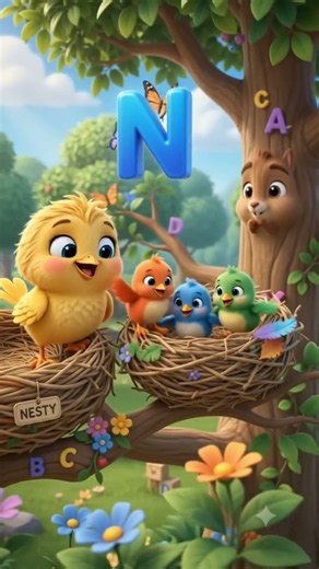 Letter N with Nesty the Nest 🪺
