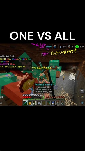 Minecraft Lifeboat survival mode one VS all PVP #minecraft #bedrock #gaming #shorts #reels