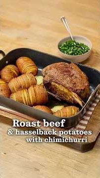 Angela Hartnett makes roast beef & hasselback potatoes with chimichurri | Waitrose | Dish Podcast