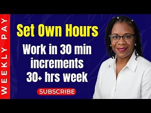 Flexible WFH Job $15-$25 HR: Set Own Hours and Weekly Pay