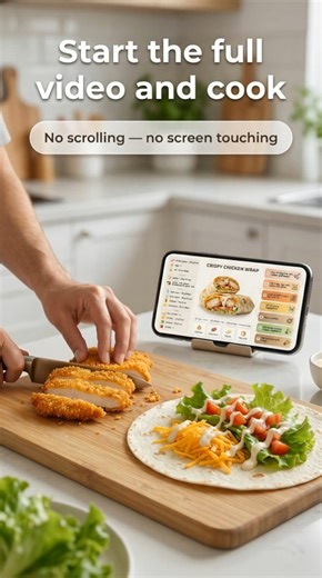 🔥Crispy Chicken Wrap in 15 Minutes (No-Scroll Recipe)