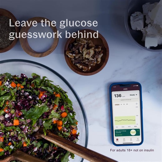 Managing type 2 diabetes is made simpler with Stelo, the glucose biosensor. See what’s working and keep it going. | Stelo
