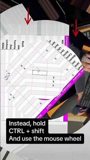 Excel tip left to right scroll shortcut