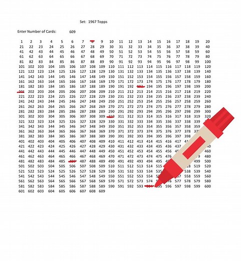 Sports Card Checklist Generator: Automatic Excel File (digital Download) - Etsy