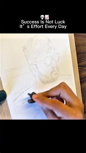 How to Draw Realistic Face Sketch ✍️🔥 | Daily Practice = Success #shorts