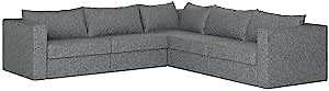 Elephant In A Box Large L Sectional, Grey