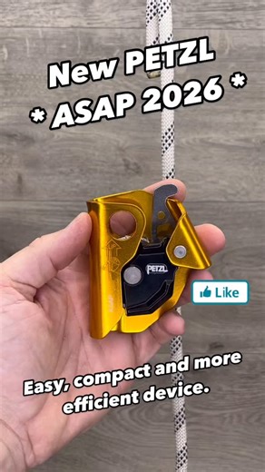 The new PETZL ASAP 2026 is more easy and efficient to manage on and off the rope. | Black Z