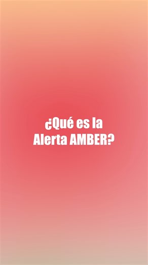¿Qué es la Alerta Amber? La #AlertaAmber es un sistema de alerta rápida, que se activa cuando un niño o una persona vulnerable desaparece y se considera que está en peligro. ¡Aprende más sobre cómo funciona y cómo puedes ayudar! | Secretaría de Infraestructura, Comunicaciones y Transportes