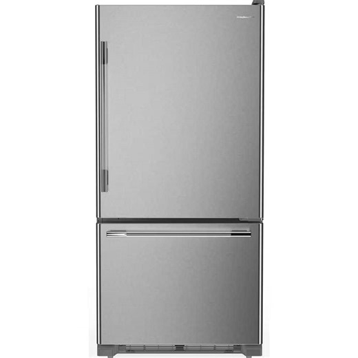 Reviews for KitchenAid 33 in. 22 cu. ft. Standard-Depth Bottom Freezer Refrigerator in PrintShield Stainless with Right Door Swing | Pg 1 - The Home Depot