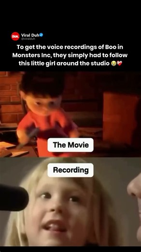 How Pixar recorded 2-year-old Mary Gibbs to voice Boo in Monsters, Inc. 🎬🧸