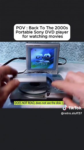 Back To The 2000s Portable Sony DVD player for watching movies #nostalgia #nostalgic #dvd #sony #fyp