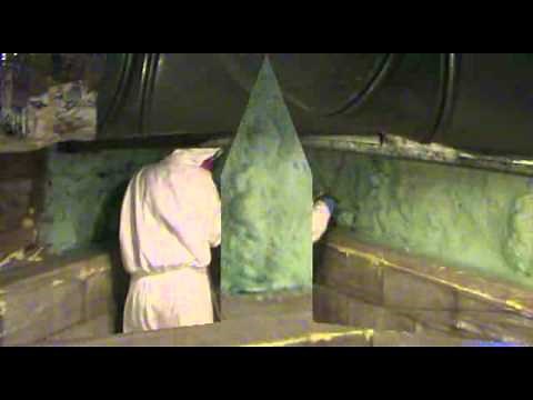 Stacked Stone Foundation Wall Insulation Install