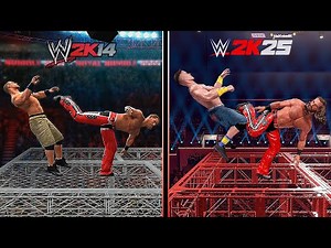 Best Extreme FINISHERS in WWE 2K14 Vs. WWE 2K25!