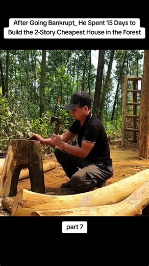 Cheapest 2-Story Forest House Built in 15 Days