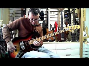 Fender Jazz Style: Greco JB500SB early 70's BASS DEMO