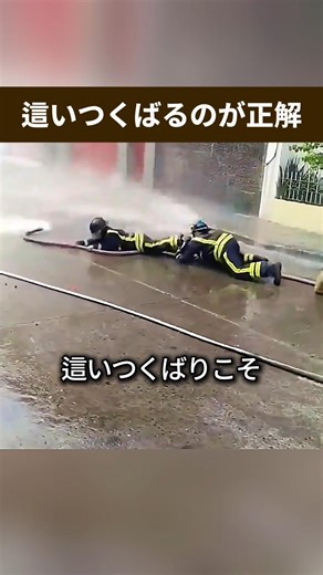 The condition for victory: crawling on your hands and knees #firehose #firefighter