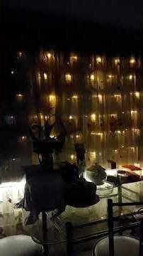 LED Net Lights | 120 Warm White LED Light in 4 Channel Transparent Net Wires | 8 Mode Connectable