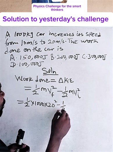 Solution to Physics Challenge Explained