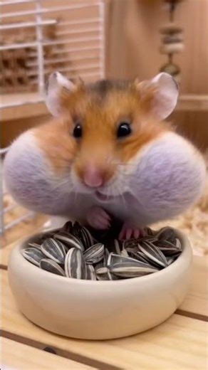 Hamster Stuffing Cheeks Like a Snack Machine 🥹😂 #funnypets