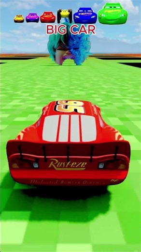 BIG vs SMALL Lightning McQueen vs BOY HEAD 😱🚗