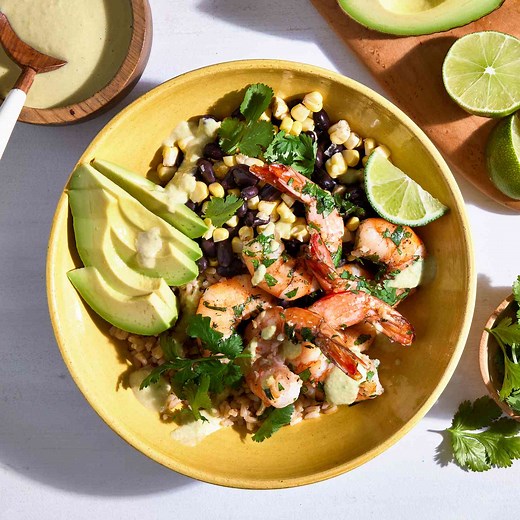 Cilantro-Lime Shrimp Bowl