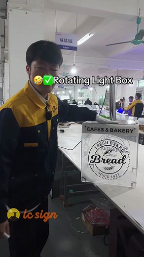 Custom Rotating Light Box for Indoor and Outdoor Signage