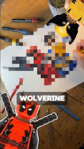 Drawing the LEGO Deadpool and Wolverine