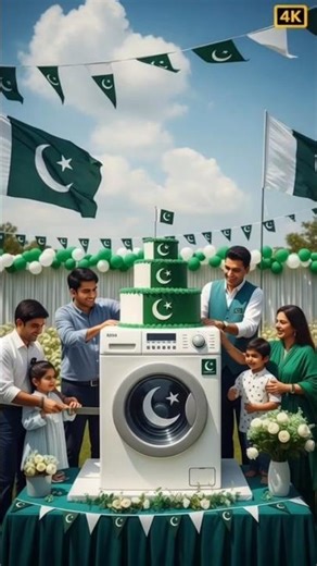 🇵🇰 World’s Biggest Washing Machine Cake — 14 August Celebration Shock!