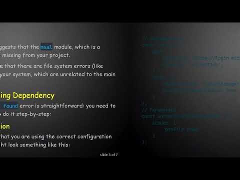 Resolving the Module Not Found Error in React with react-aad-msal