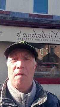 Award Winning Nicholson Butchers Building Built in 1905 Edward 7th period Nelson Lancashire UK