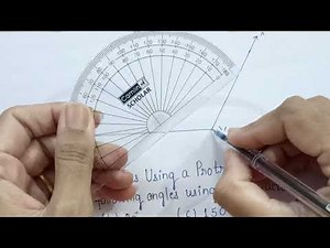 |Measuring and Construction of Angles with protractor|Class 5,6