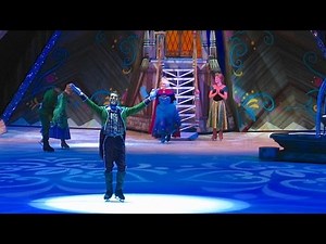 Queen Elsa coronation with Anna, Hans in Frozen Disney on Ice skating show debut