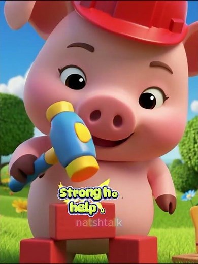 🎵 The Three Little Pigs Song 🐷 Will the pigs be safe ? #nurseryrhymes #kidssong #singalong