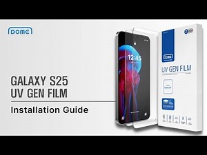 Whitestone UV GEN Glass Screen Protector for S25 series Installation