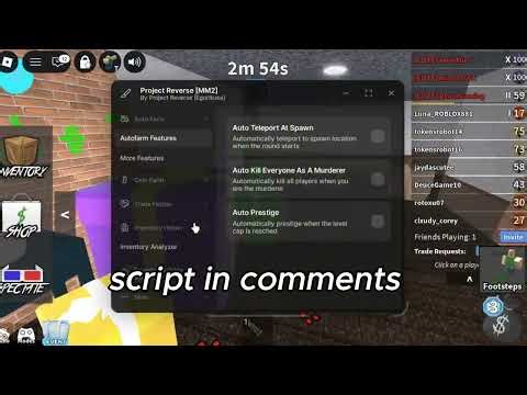 MM2 AUTO FARM|KILL ALL|MORE #mm2 #script #roblox #mm2script