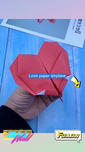 Love paper airplane #foryou #handcraft #origami #creative diy