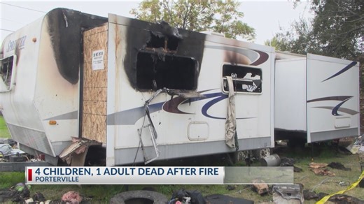 4 children, 1 adult dead after fire in Porterville