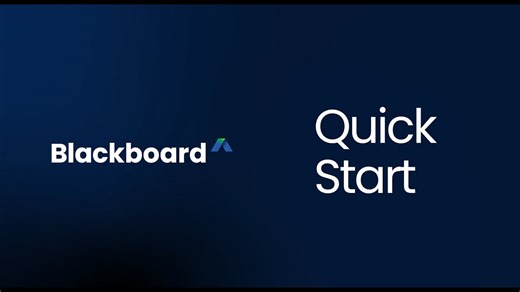 Quick Start - Blackboard