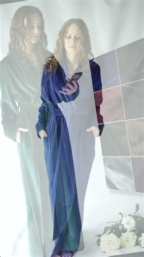 Velvet Robe – 100% Eco Cotton | Luxurious Soft Touch | Full length Handmade