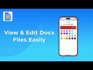 How to edit files & presentations in docx ios app | #mobile | #edit | #files | #video