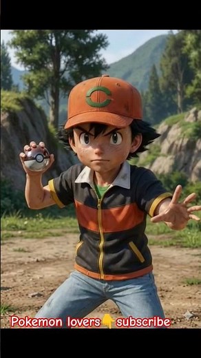 Ash Throws the Poké Ball | Epic Pokémon Battle Animation | AI Cinematic Scene
