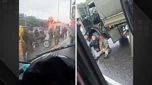 Vídeo: acidente com caminhão dos Fuzileiros Navais deixa feridos nesta sexta (4)