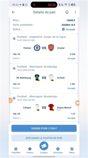Pronostic foot aujourd'hui | pronostic foot du jour| coupon du jour #football #1xbet