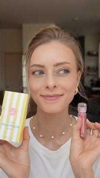 Peach Bonbon Lip Glaze | Flavored Lip Balm Gloss Hybrid with Golden Glow