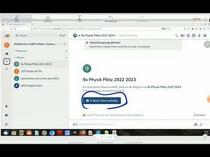 BayernCloud Messenger: Einen Raum für eine Klasse erstellen