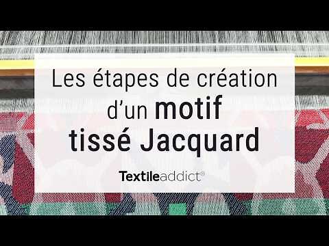 les étapes de creation d'un motif tisse jacquard